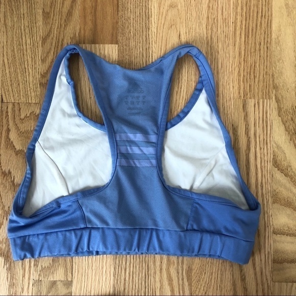Adidas Blue Sports Bra Sz Large Women’s - Picture 2 of 5